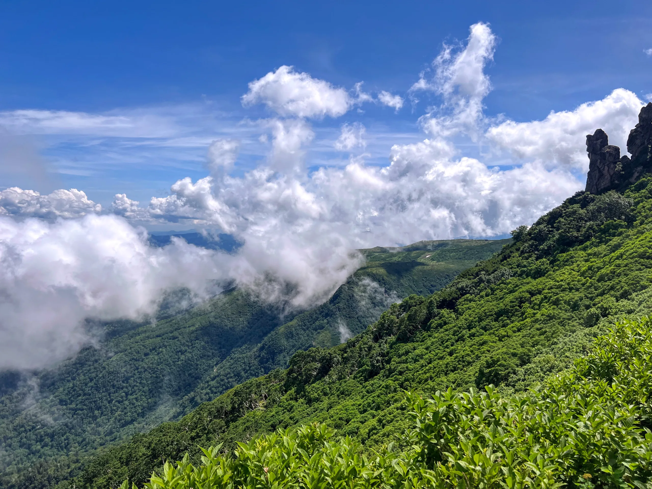 Mountain landscape in Daisetsuzan National Park